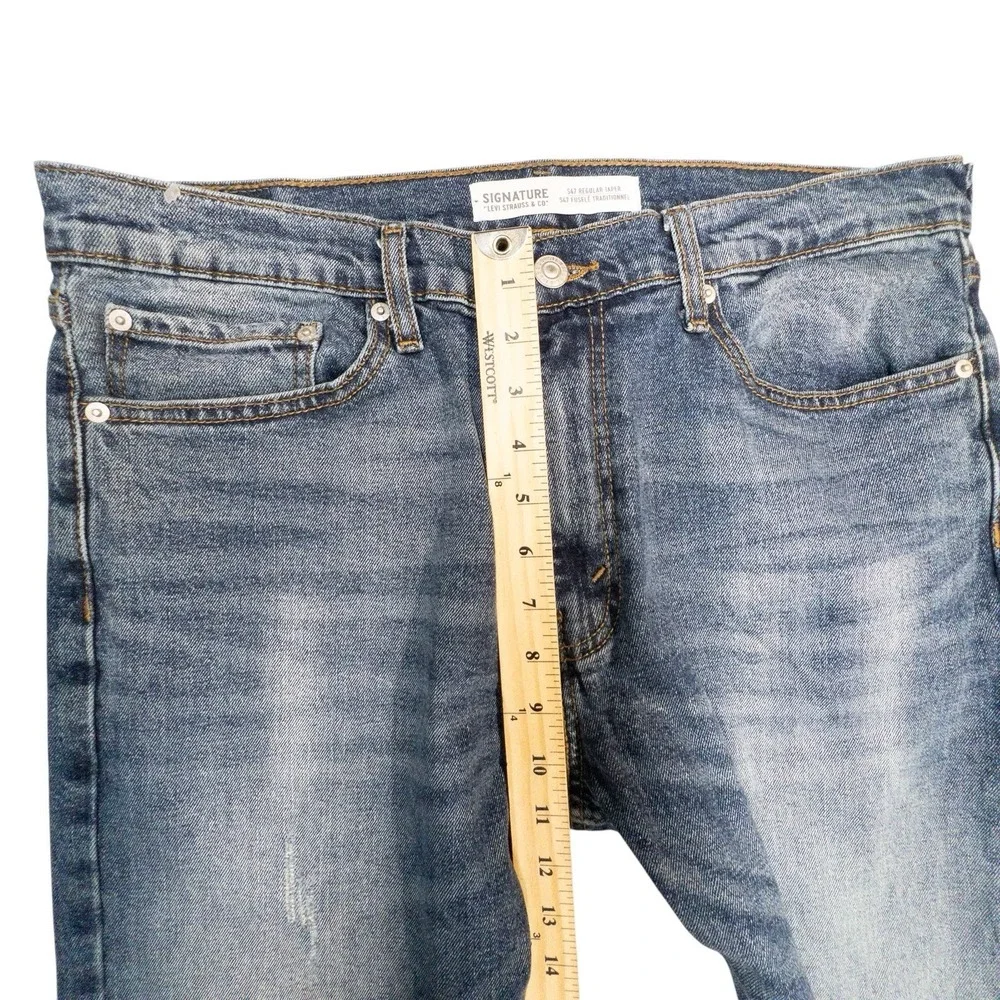 Levis Signature S47 Blue Jeans Mens 34x34 Regular Fit‎ Tapered Leg Denim Levi's
